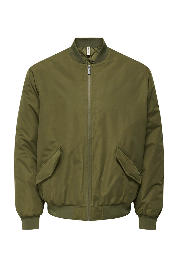 Only&Sons ONSRUSSEL PADDED BOMBER O Haki Erkek Ceket