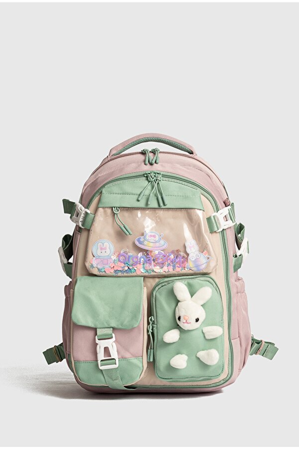 byHAKAN Rlx-1461-1462 Kız Çocuk İlk Okul Çantası Sırt Çantası GÜLKURUSU