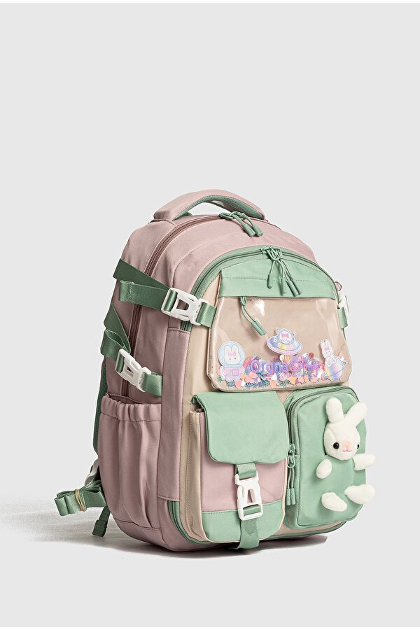 byHAKAN Rlx-1461-1462 Kız Çocuk İlk Okul Çantası Sırt Çantası GÜLKURUSU