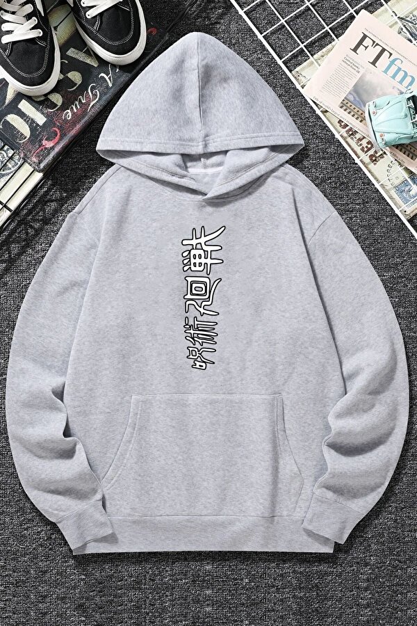 Unisex Jujutsu Kaisen Baskılı Sweatshirt - 3 Al 1 Öde