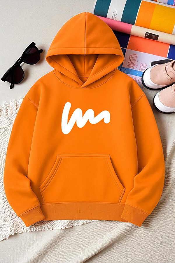 Unisex W Baskılı Oversize Sweatshirt - 3 Al 1 Öde