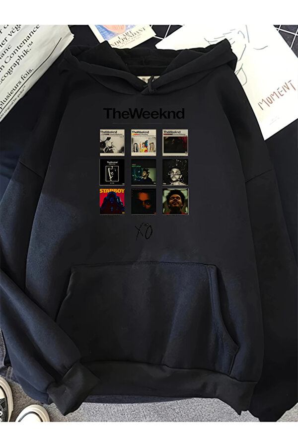 Unisex The Weekend Baskılı Oversize Sweatshirt - 3 Al 1 Öde