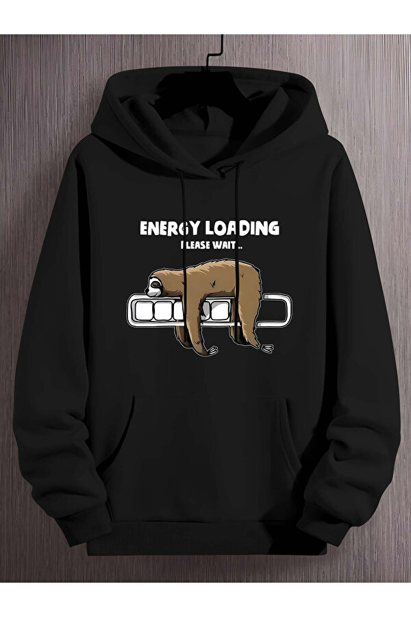 Unisex Tembel Animal Baskılı Oversize Sweatshirt - 3 Al 1 Öde