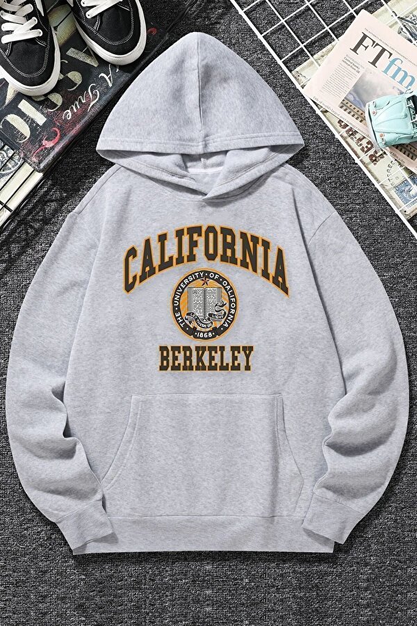 Unisex California Baskılı Sweatshirt - 3 Al 1 Öde