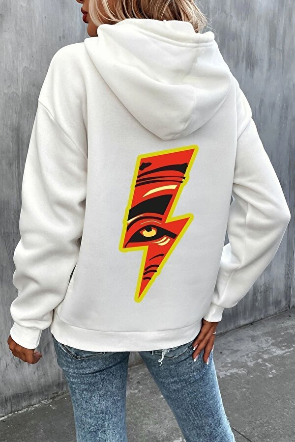 Unisex Yıldırım Baskılı Sweatshirt - 3 Al 1 Öde