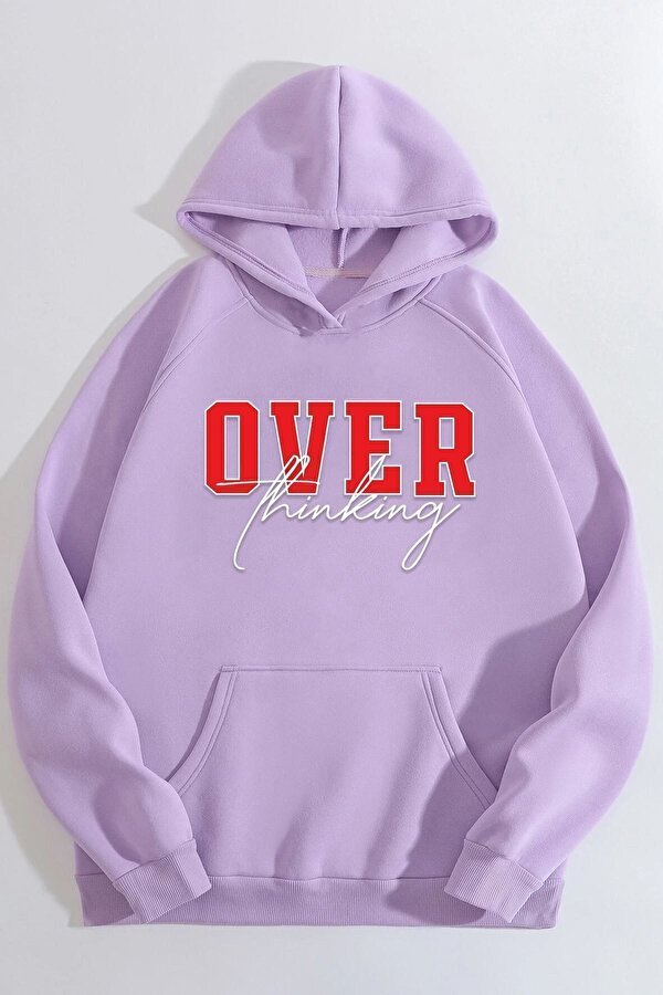 Unisex Over Thinking Baskılı Sweatshirt - 3 Al 1 Öde