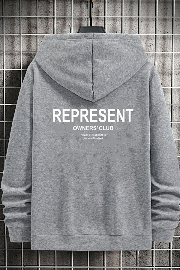 uyguntarz Unisex Represent Sırt Baskılı Sweatshirt