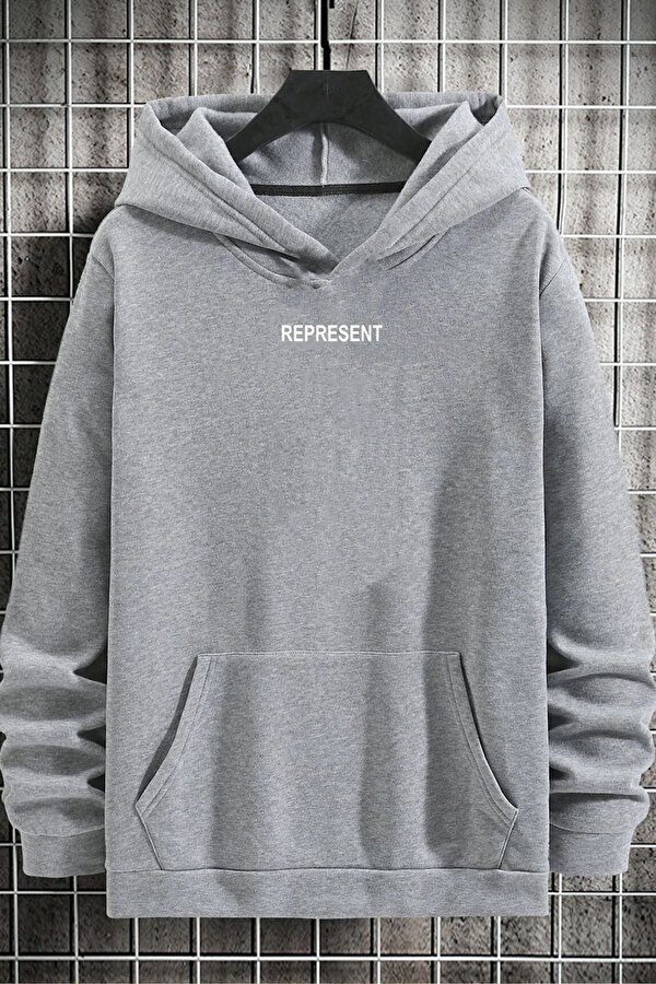 uyguntarz Unisex Represent Sırt Baskılı Sweatshirt