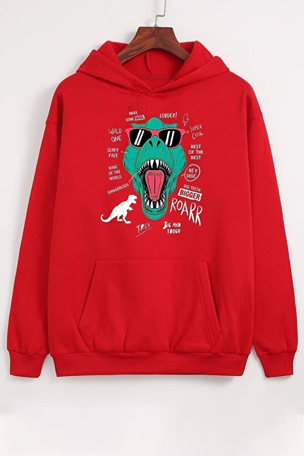 uyguntarz Unisex T - Rex Baskılı Sweatshirt