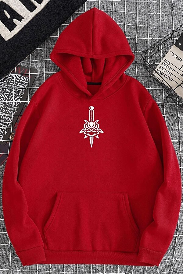Unisex Skullcracked Baskılı Sweatshirt - 3 Al 1 Öde