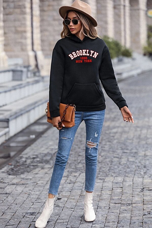 uyguntarz Unisex Brooklyn Baskılı Sweatshirt