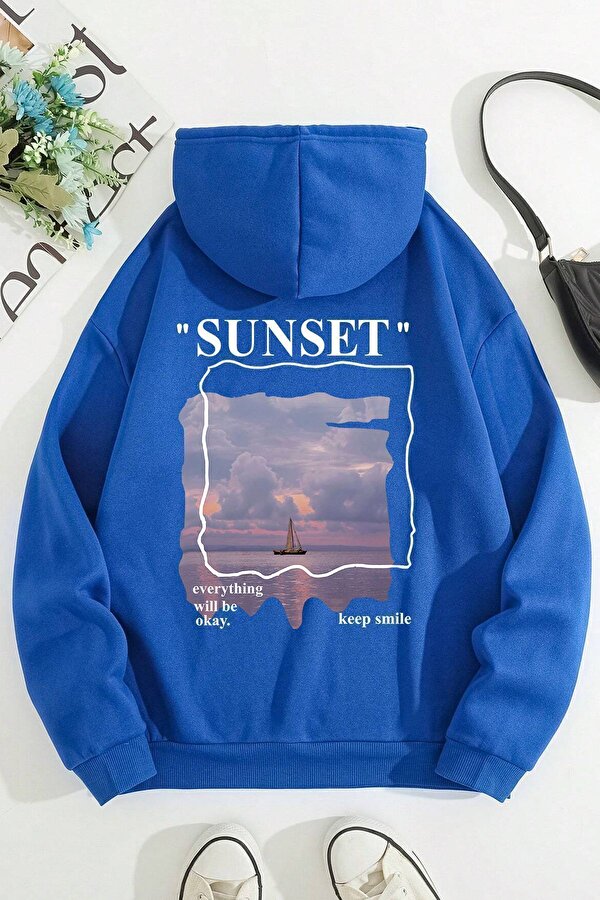 Unisex Sunset Baskılı Sweatshirt