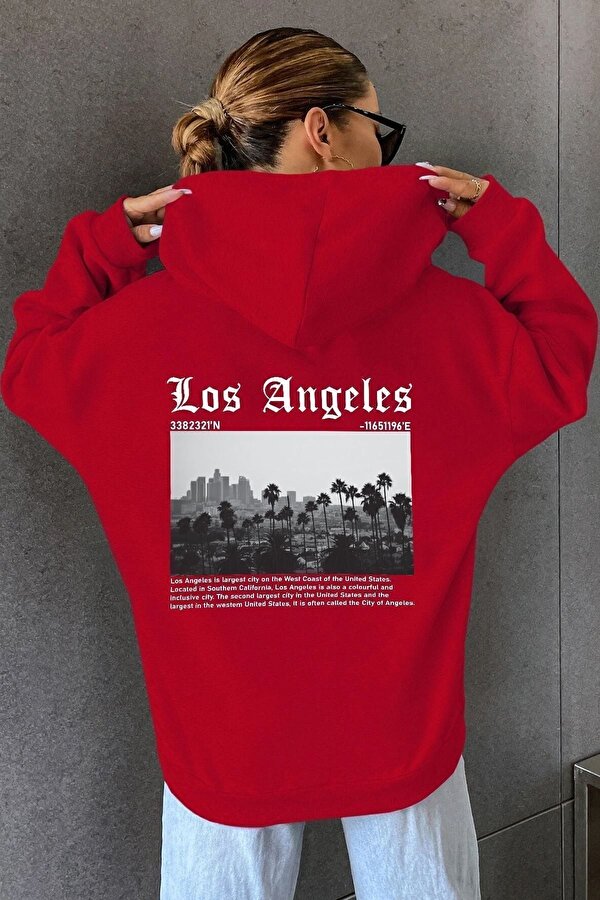 Unisex Los Angles Baskılı Sweatshirt - 3 Al 1 Öde