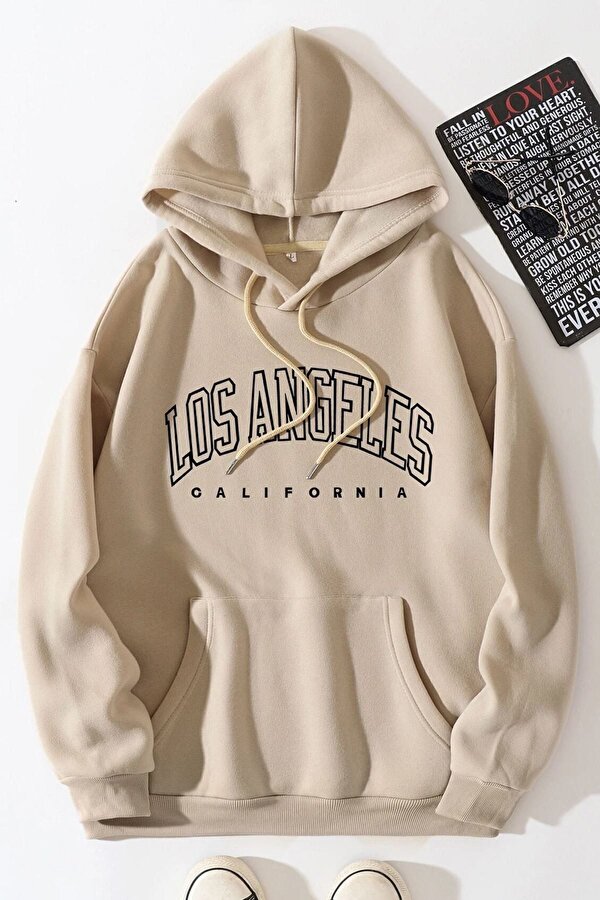 Unisex Los Angles Baskılı Sweatshirt - 3 Al 1 Öde