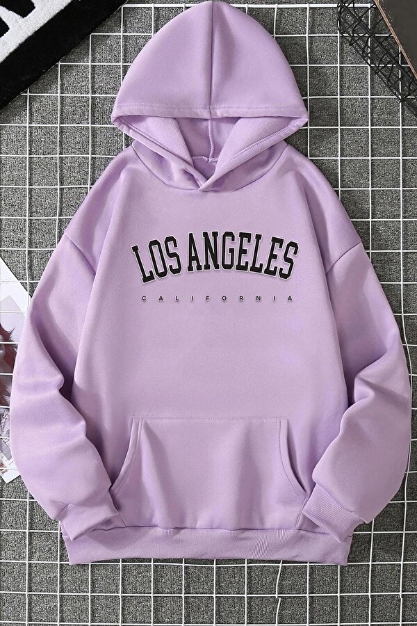 Unisex Los Angles Baskılı Sweatshirt - 3 Al 1 Öde