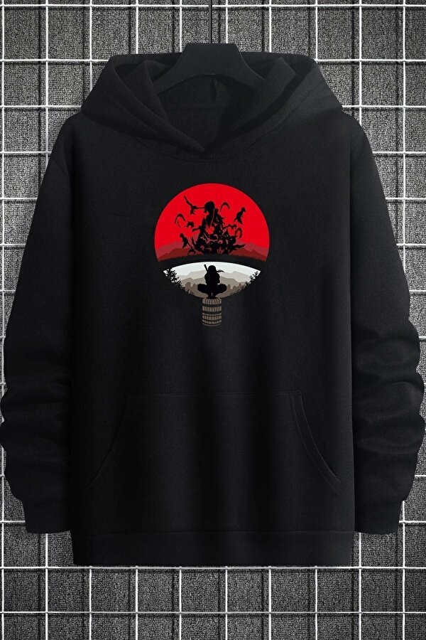 Unisex Itachi Uchiha Baskılı Sweatshirt - 3 Al 1 Öde