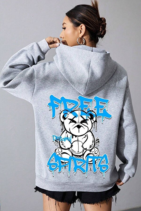 Free Grafiti Sırt Baskılı Sweatshirt - FLO 3 Al 1 Öde