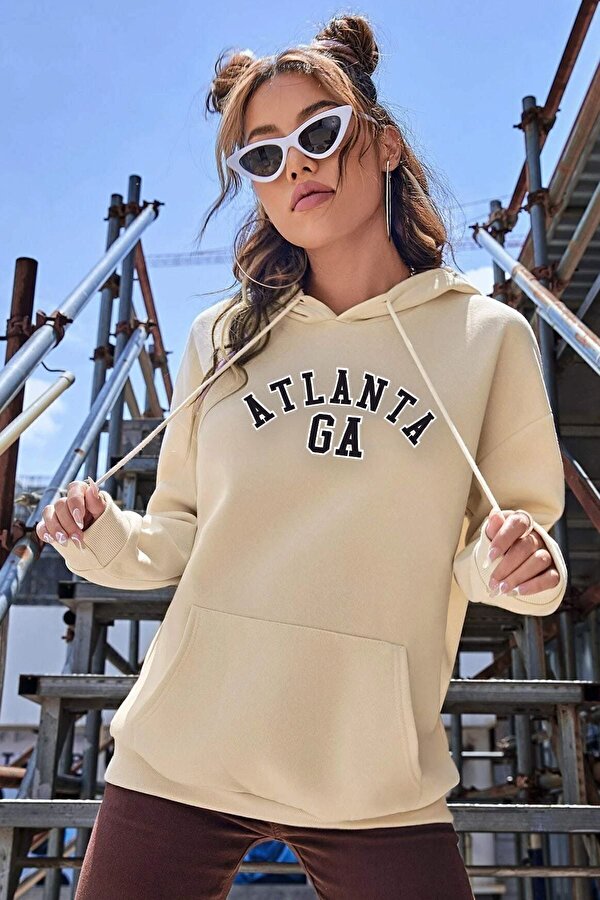 Unisex Atlanta Baskılı Sweatshirt - 3 Al 1 Öde