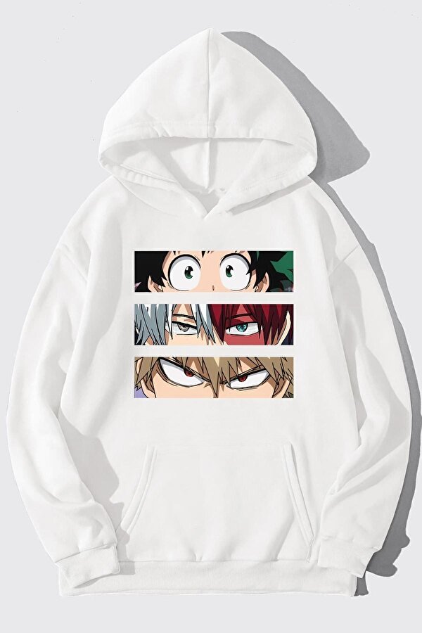 Unisex Makima Hugging Denji Baskılı Sweatshirt - 3 Al 1 Öde