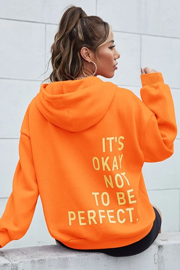 Sırt It's Okay Not To Be Perfect Baskılı Sweatshirt - 3 Al 1 Öde