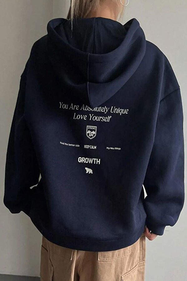 Calm Baskılı Oversize Sweatshirt - 3 Al 1 Öde
