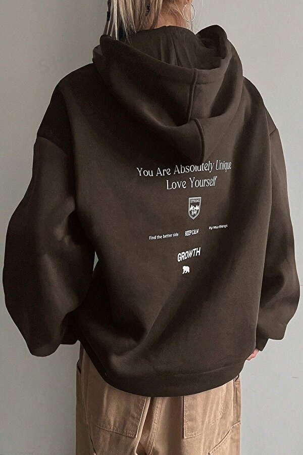 Calm Baskılı Oversize Sweatshirt - 3 Al 1 Öde
