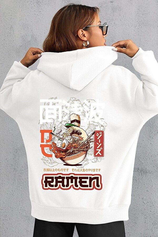 Unisex Ramen Baskılı Sweatshirt