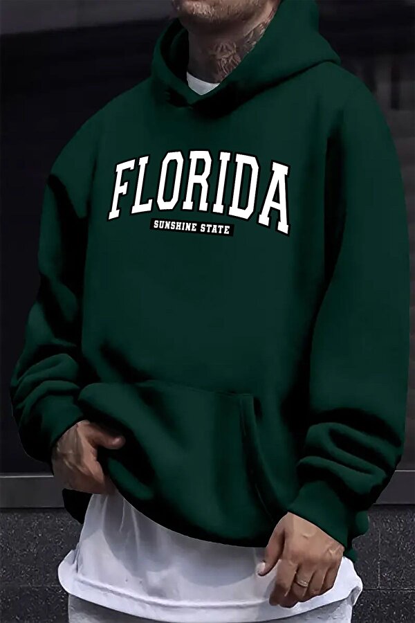 uyguntarz Florida Baskılı Oversize Sweatshirt