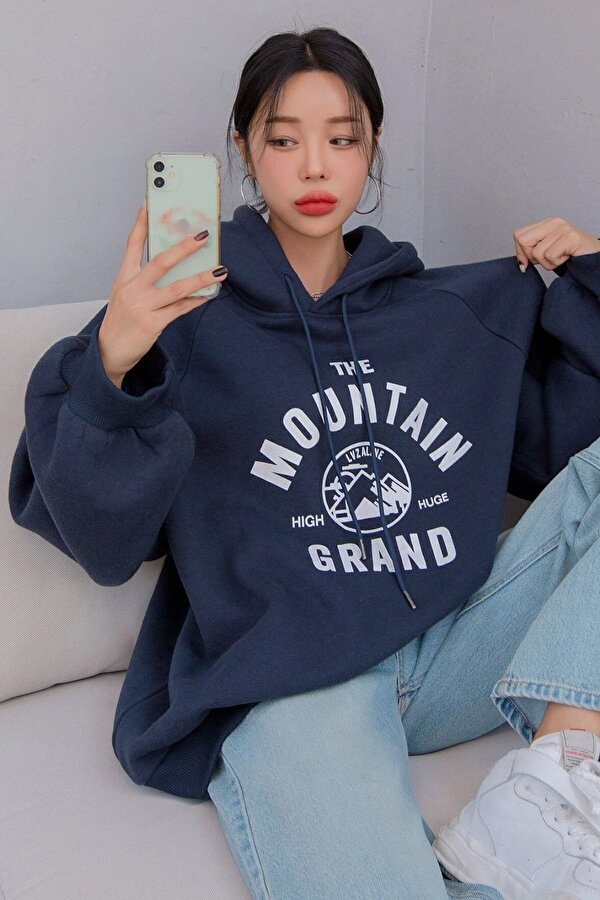 Unisex The Mountain Baskılı Sweatshirt - FLO 3 Al 1 Öde