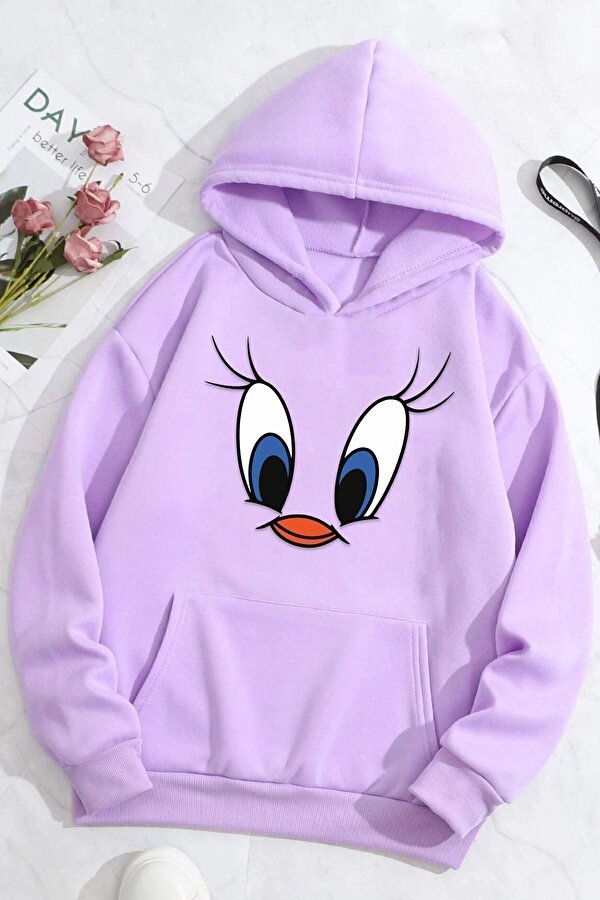 Unisex Tweety Baskılı Sweatshirt - 3 Al 1 Öde