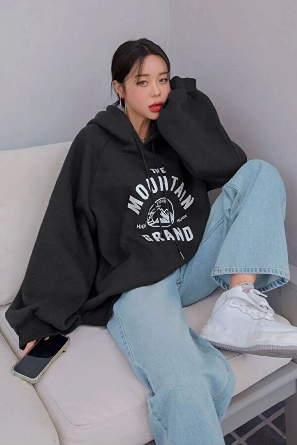 Unisex The Mountain Baskılı Sweatshirt - 3 Al 1 Öde