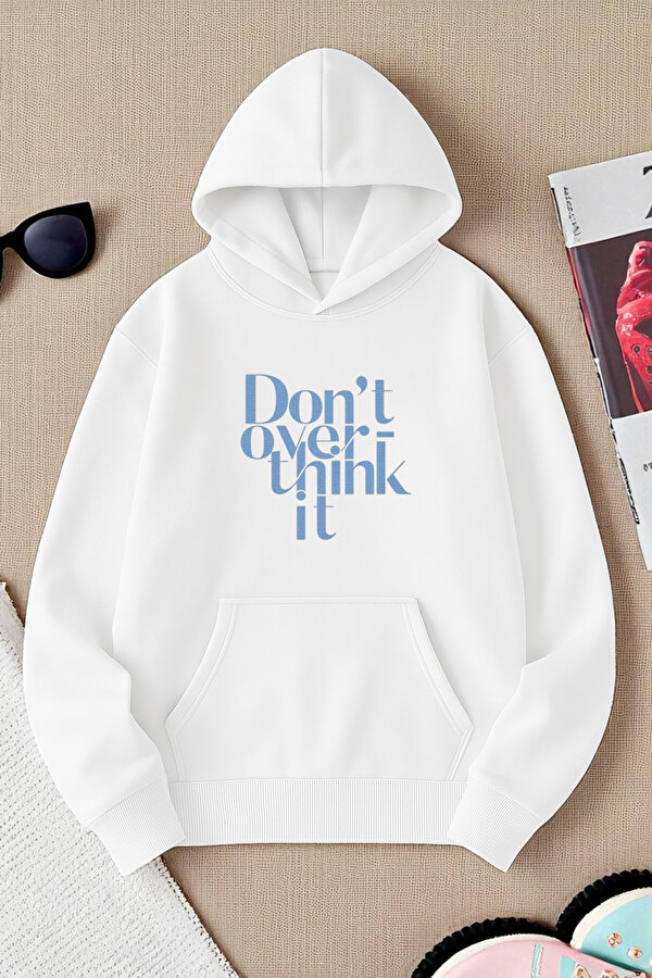uyguntarz Unisex DONT OVER THINK Tasarım Basklı Sweatshirt