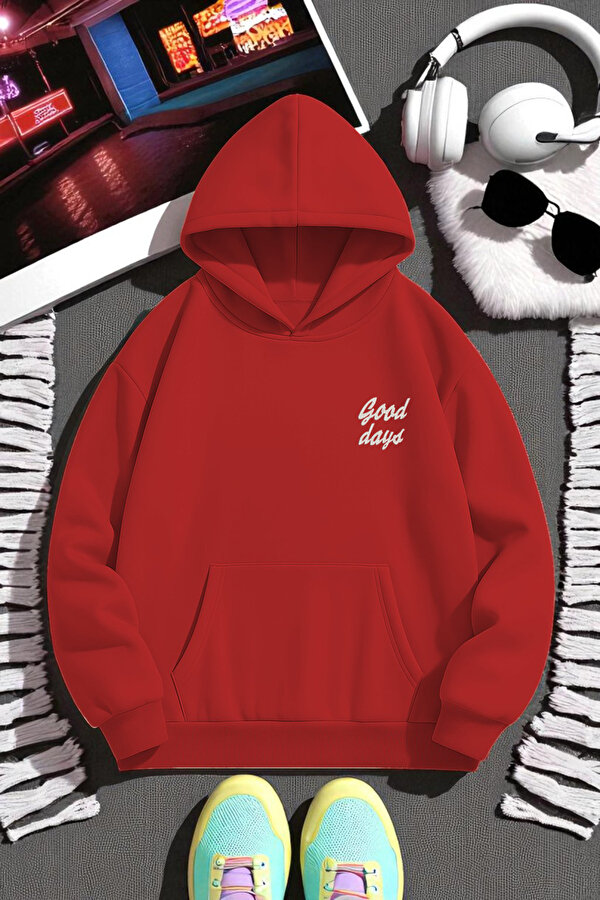 uyguntarz Unisex Good Days Baskılı Oversize Sweatshirt