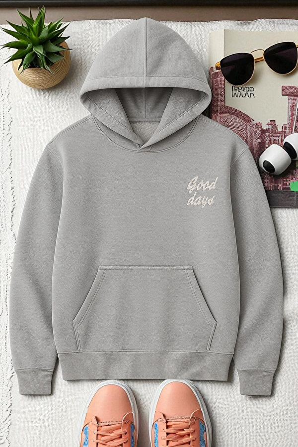 uyguntarz Unisex Good Days Baskılı Oversize Sweatshirt