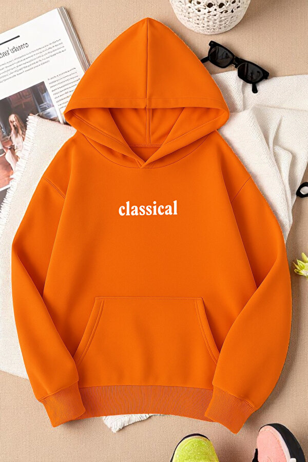 Unisex Classical Baskılı Oversize Sweatshirt - FLO 3 Al 1 Öde