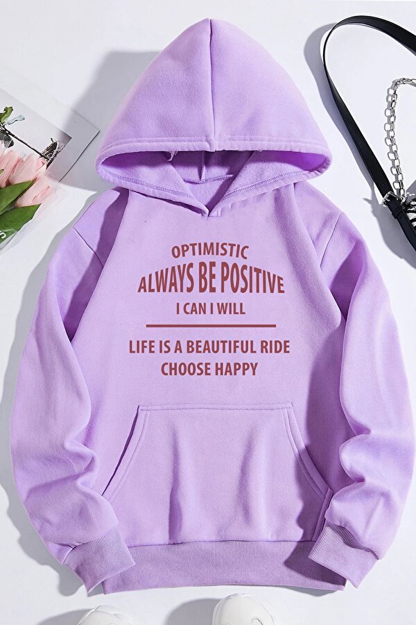 Unisex Always Be Positive Baskılı Sweatshirt - 3 Al 1 Öde