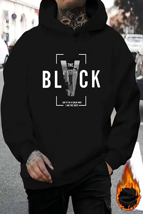 Black Baskılı  Pamuklu Oversize Sweatshirt - FLO 3 Al 1 Öde