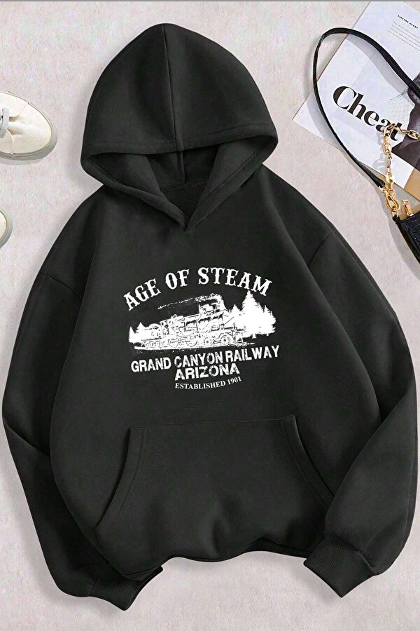 uyguntarz Age Of Steam Baskılı Sweatshirt