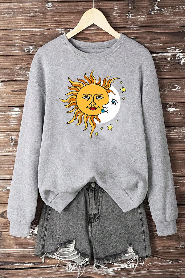 Unisex Larks' Tongues in Aspic Bisiklet Yaka Sweatshirt - 3 Al 1 Öde