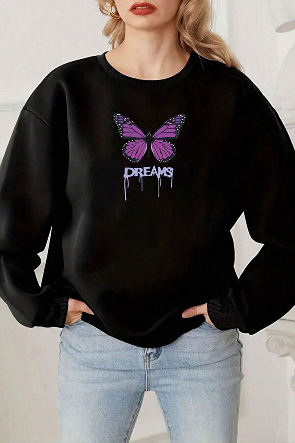 Unisex Dreams Baskılı Bisiklet Yaka Sweatshirt - FLO 3 Al 1 Öde