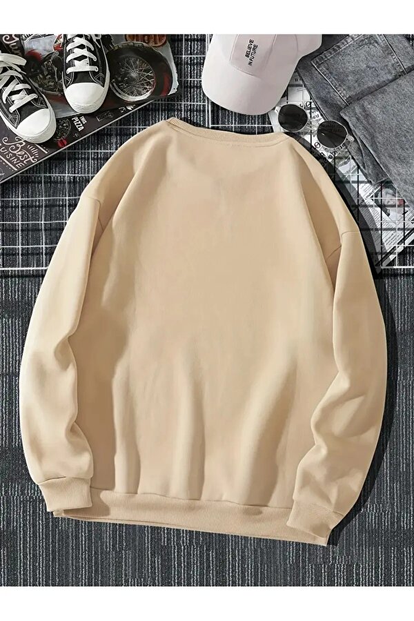 uyguntarz Unisex Tarot Kart Baskılı Oversize Sweatshirt