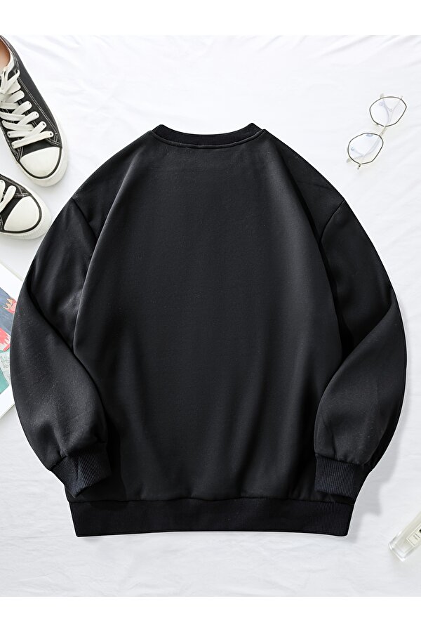 uyguntarz Unisex Tarot Kart Baskılı Oversize Sweatshirt