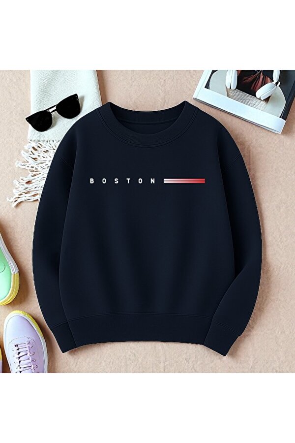 Unisex BOSTONUYAZI(BYZ) Tasarım Basklı Sweatshirt - FLO 3 Al 1 Öde