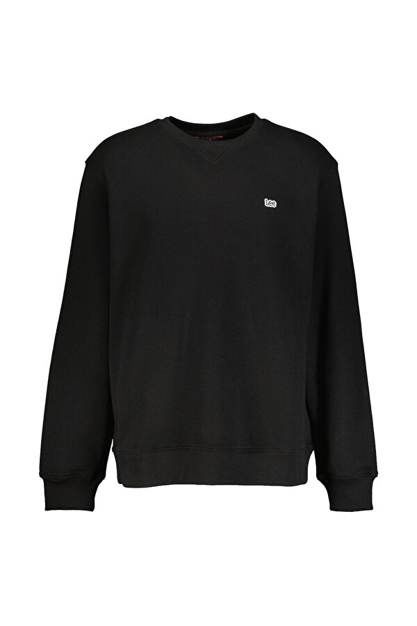Lee Bisiklet Yaka Sweatshirt Siyah Erkek Sweatshirt