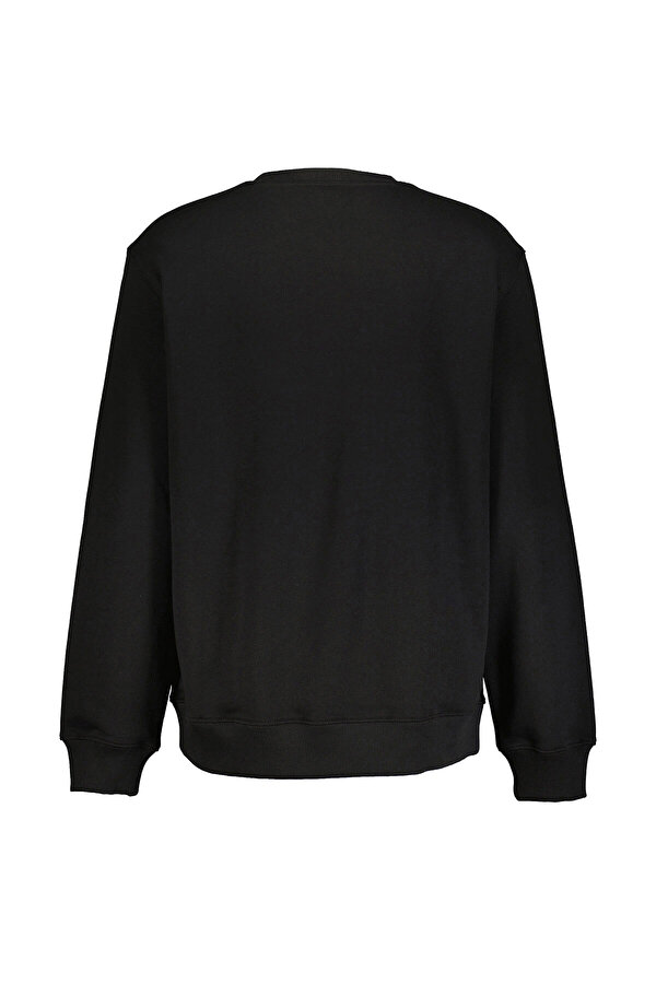 Lee Bisiklet Yaka Sweatshirt Siyah Erkek Sweatshirt