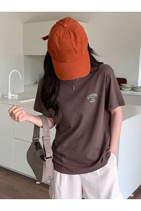 Unisex Sunshine Smiling Baskılı Tasarım Tshirt - 3 Al 1 Öde