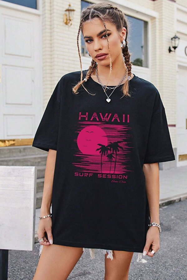 Unisex Surf Session Tasarım Tshirt - FLO 3 Al 1 Öde