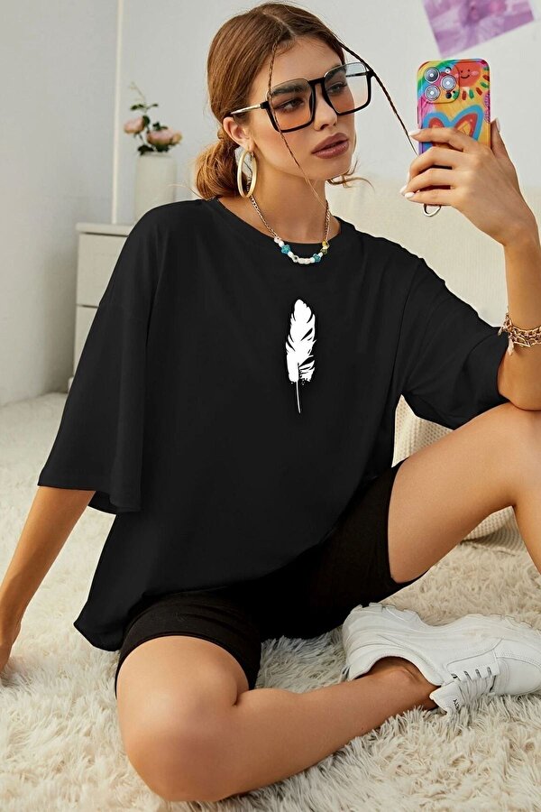 uyguntarz Unisex Tüy Baskılı T-shirt