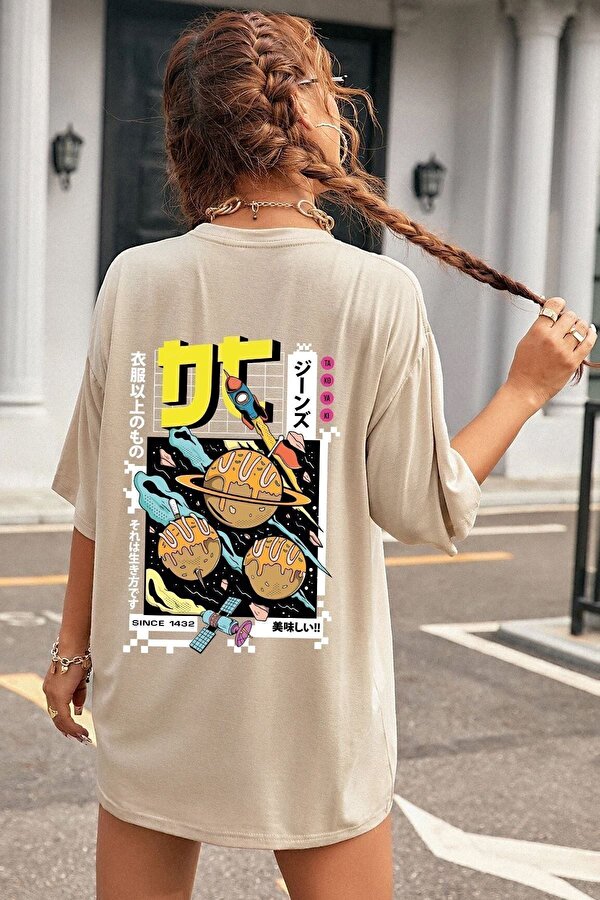 Unisex Tokoyaki Baskılı T-shirt - FLO 3 Al 1 Öde