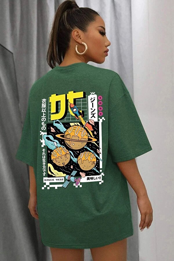 Unisex Tokoyaki Baskılı T-shirt - FLO 3 Al 1 Öde